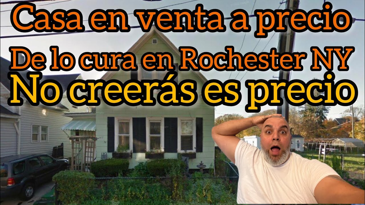 Casa a la venta a precio de lo cura en Rochester NY . Accesible para personas de bajos recursos