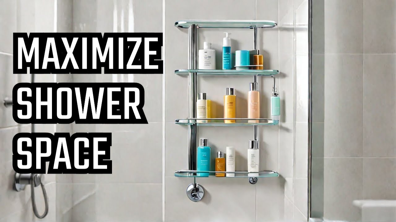 Maximize Your Shower Space! Adhesive Shower Caddy 5-Pack Review | Rustproof & No-Drill Installation