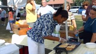 Hells Kitchen Contestant Barbie Marshall Cooking Demo In Strasburg, Pa