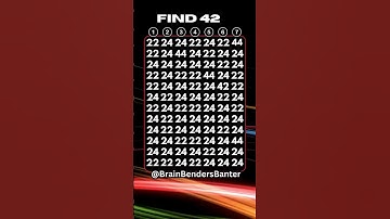 How Fast Can You Find the 42? Try This Challenge! #shorts