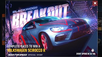 NFS: No Limits Day 1 Lockdown Races | Blackridge Breakout Volkswagen Scirocco R