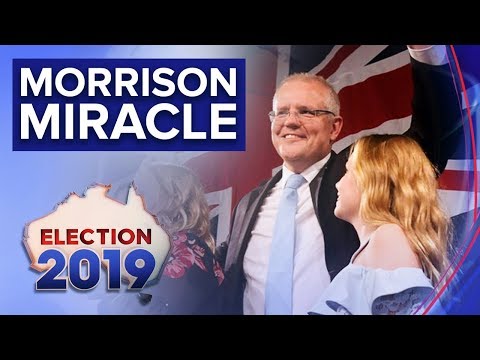 Prime Minister celebrates "miracle" win | Nine News Australia
