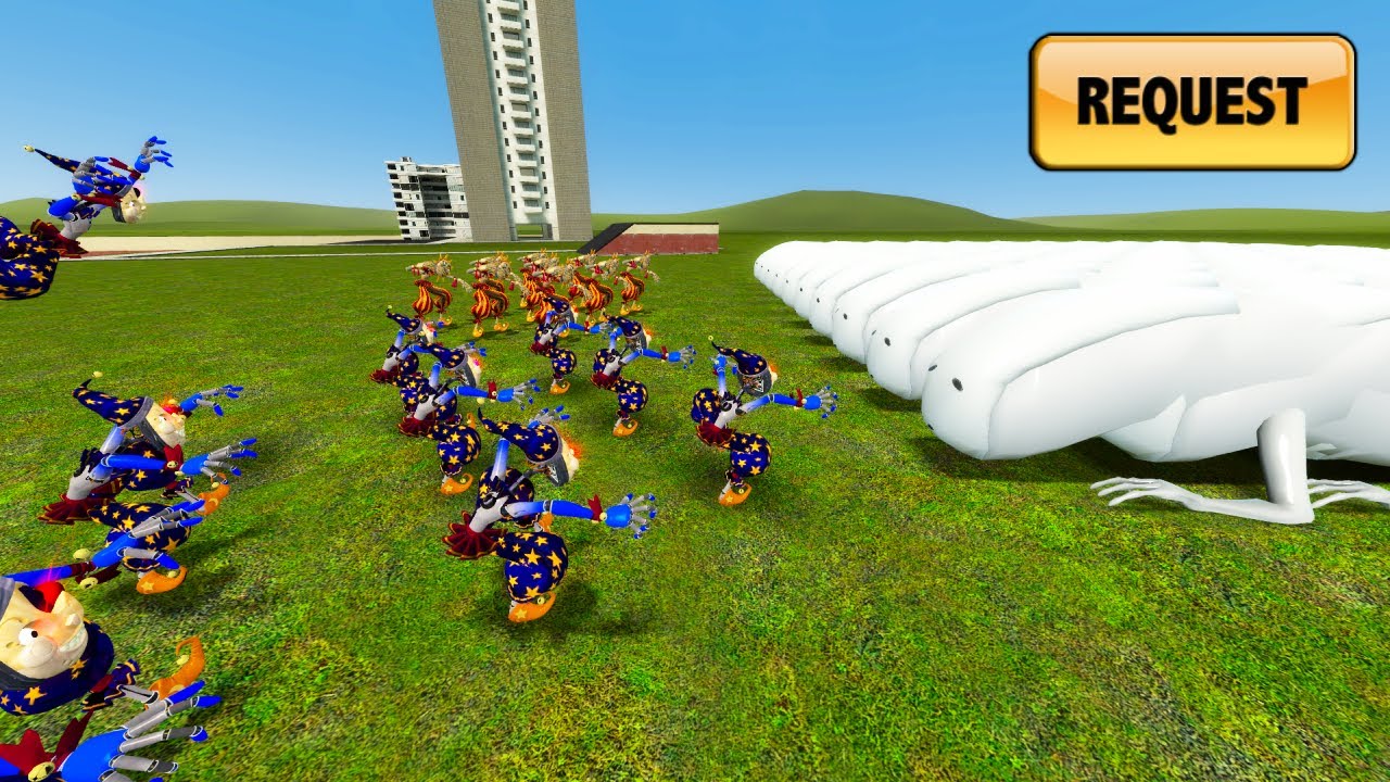 50 Bridge Worm vs Fnaf Security Breach Sundrop & Moondrop - Gmod