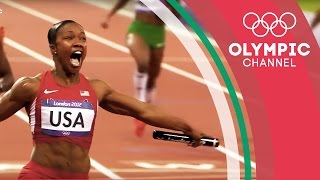 USA's 4x100m Relay Team Passes the Baton and Breaks the Record | Olympics on the Record