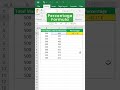 📊 Percentage Formula (Excel 2016, 2019, 2021) #excelformulatricks #excelformula #ytshorts #tricks
