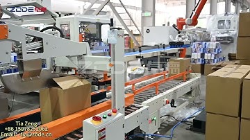 ZODE ZD-AUTOMATIC CASE PACKING AND PALLETIZING MACHINE