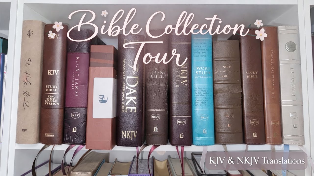Моя коллекция Библий в переводах KJV и NKJV 📖 | Библии короля Якова и Новая Библия короля Якова