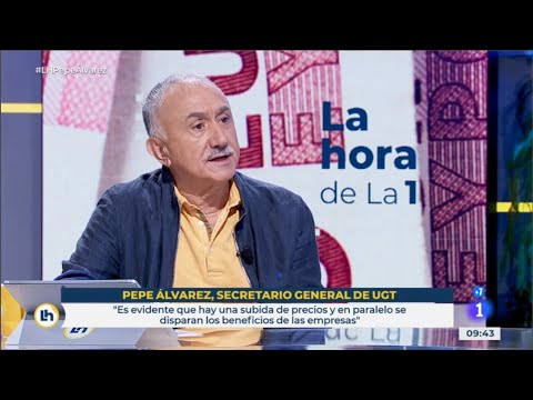 Entrevista a Pepe Álvarez en el programa “La hora de la 1” de TVE