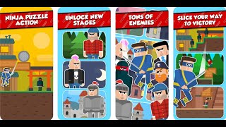 Mr Ninja - Slicey Puzzles - Gameplay IOS & Android screenshot 1