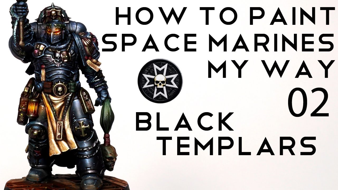 Musou Black paint test for Black Templars Chaplains (so they are