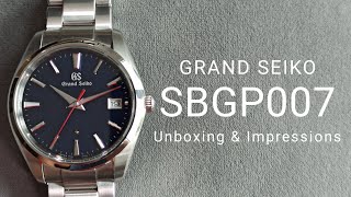Grand Seiko SBGP007 unboxing - 60th anniversary 9f quartz - YouTube