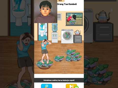 #SHORTS | Bantu Menyelesaikan Cucian Sebelum Orang Tuanya Datang! | Annoying Puzzle