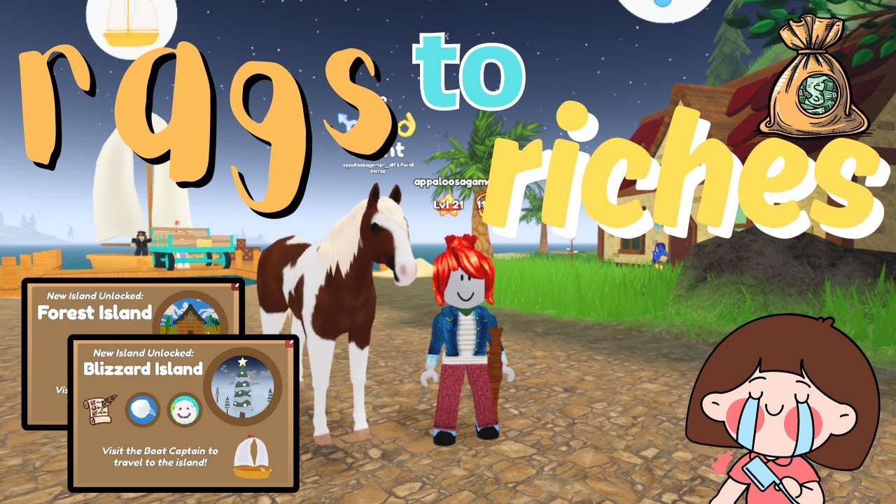 STARTING A RAGS TO RICHES IN WILD HORSE ISLANDS - YouTube