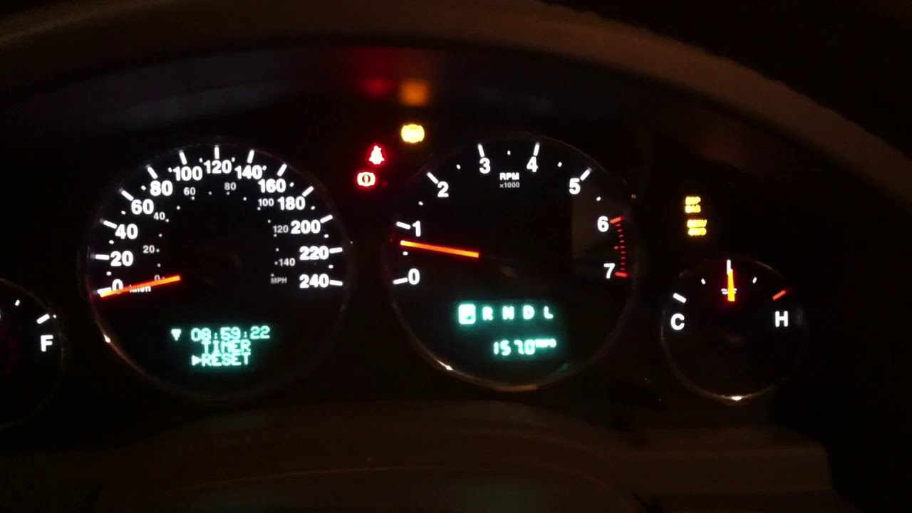 2009 Jeep Cherokee KK 3.7 warning lights problems1 - YouTube