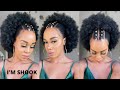 🔥QUICK &amp; EASY $14.99 AFRO PUFF DRAWSTRING TRANSFOMATION / *I&#39;M SHOOK* /Protective Styles /Tupo1