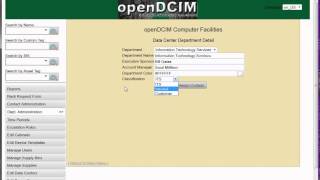 openDCIM  - Sorting Out Contacts, Departments, and Users