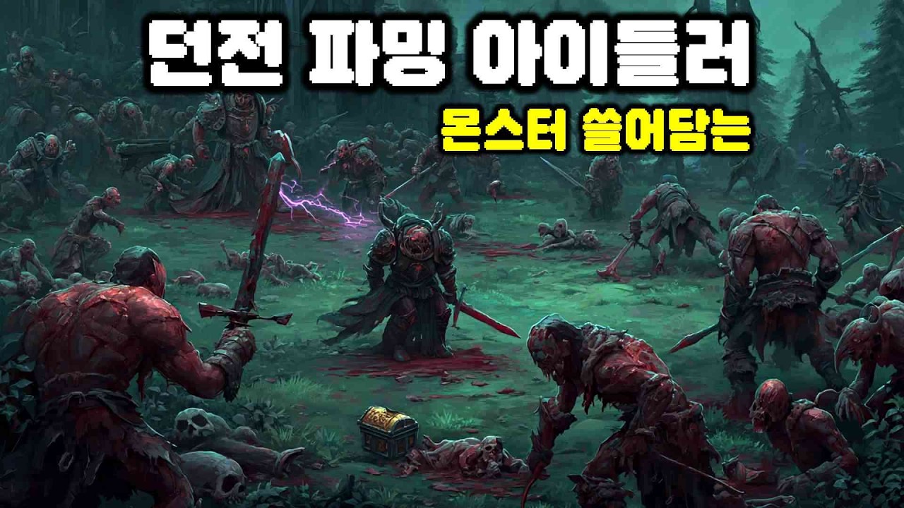 디아블로식 던전 파밍 아이들러! 몬스터 쓸어담는 사냥 게임 | Horde of Distraction