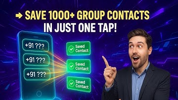 New WhatsApp Trick 😱 | Save 1000+ Group Contacts in Just One Tap | Working in 2025