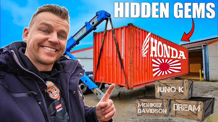 Unboxing a 40ft HONDA Container Full of INSANELY RARE Motorcycles from Japan!