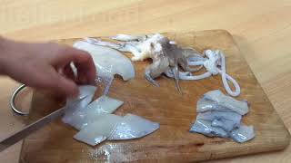 How to Clean Fresh Cuttlefish and Fry | Seafood recipes screenshot 2