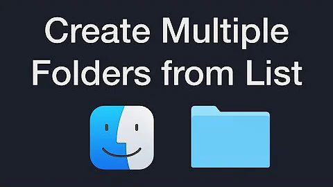 How to Create Multiple Folders from a List of Names on a Mac