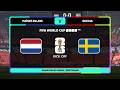 PAÍSES BAJOS VS SUECIA JORNADA 2 GRUPO F FIFA WORLD CUP 2026 SIMULACIÓN EN VIVO LTA MOD EAFC 26
