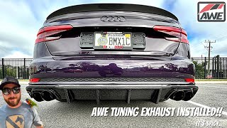 B9 S4  AWE Tuning  Track Edition Exhaust Install
