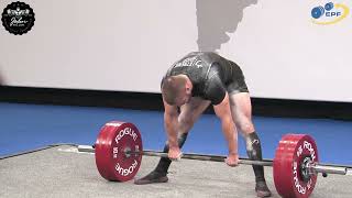 Dmytro Biliak - 5th Place 707.5kg Total - 74kg Class 2024 European Classic Championship