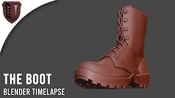 The Boot Blender Timelapse (pre-zbrush)
