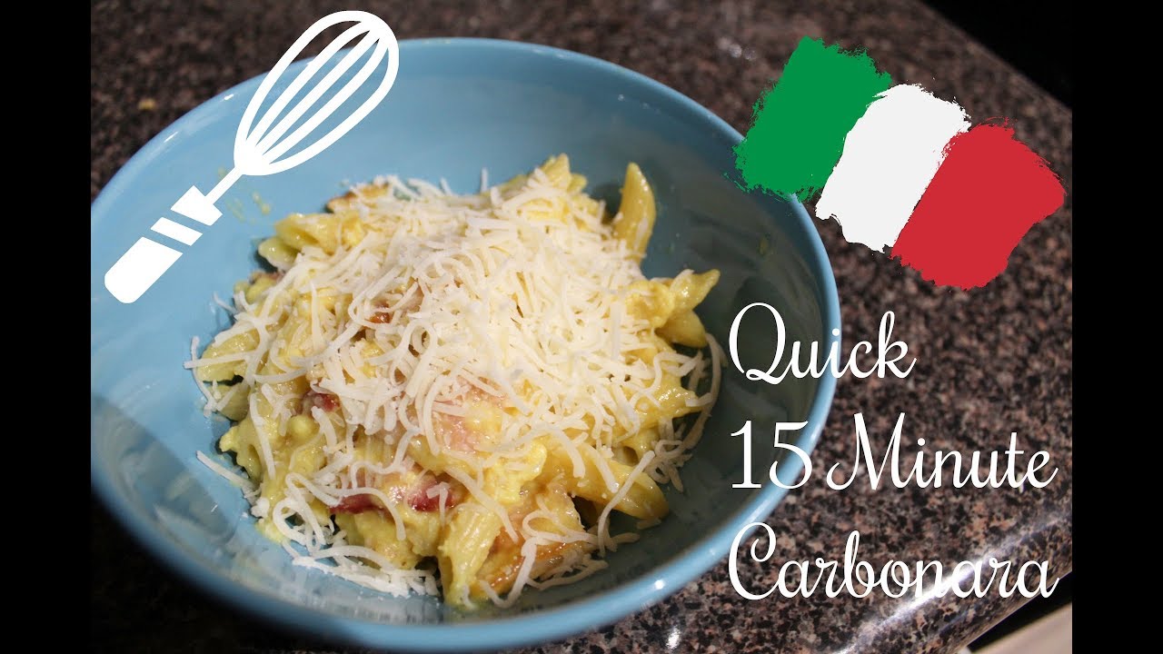 15 Minute Carbonara | Cooking with Kate