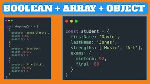 Understanding Boolean, Array, and Object Data Types in JavaScript | Beginner-Friendly Tutorial