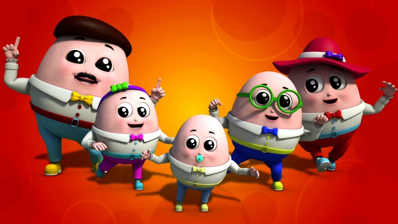 Humpty Dumpty dito famiglia | Musica per Bambini | Humpty Dumpty Finger Family | Farmees Italiano