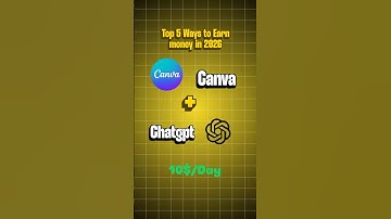 Canva+Chatgpt Top 5 Real ways to make money online #canva #chatgpt #passiveincome