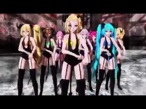 【MMD]威風堂々{フィーチャリング。初音ミク、鏡音リン、GUMI、IA、巡音ルカ}
