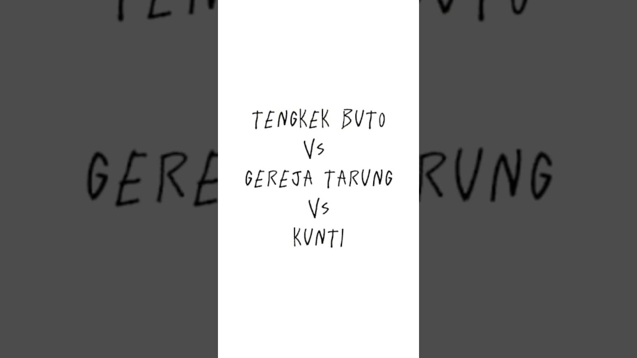 masteran tengkek buto X gereja tarung X kunti