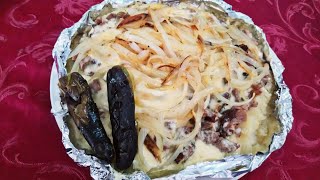 PAPA con CARNE Asada y QUESO