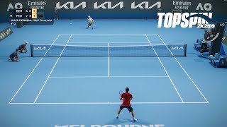 Top Spin 2K25 - Roger Federer Vs Matteo Berrettini I Australian Open I Legend Difficulty (PS5)