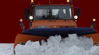 Winterdienst In Lohberg Unimog 1400