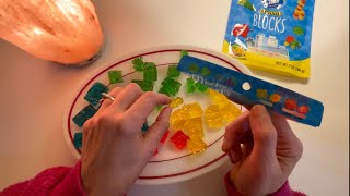 Are Lego Gummies an Epic Fail or Super Cool? ~ ASMR Eating Gummy Candy and Soft Spoken