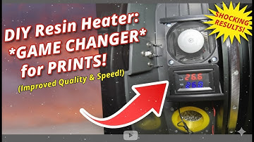 How to Make a Simple 3D Resin Printer Heater, to keep your resin at the perfect temperature.