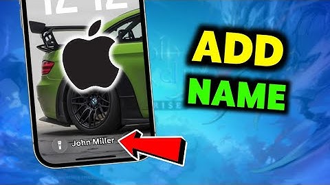 How To Add Name on iPhone Lock Screen 2025
