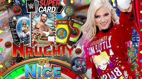 How To Beat NAUGHTY Or NICE In WWE SuperCard!! 