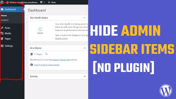 Hide Admin Sidebar Items using codes | Clean your WordPress site