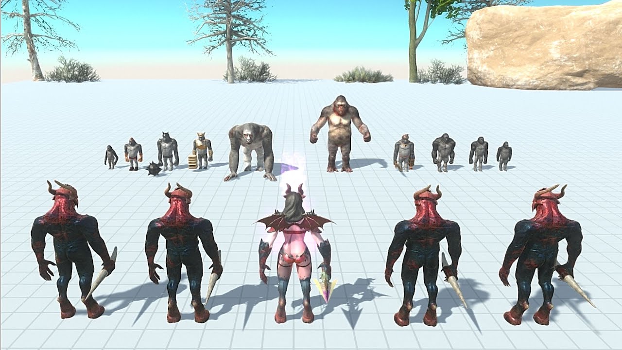 Mutant Primates VS Miniboss Similliar price - Animal Revolt Battle Simulator