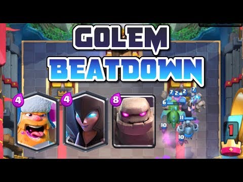 Best Golem Beatdown Deck Night Witch Pump Deck Ladder Pushing To Challenger 3 Clash Royale Youtube