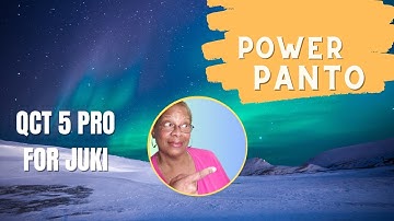 Power Panto in QCT 5 for Juki | The Quilted Poodle