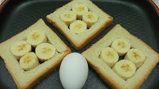 The breakfast that I wake up to eat every day.Just with bananas and eggs..cheap and fast