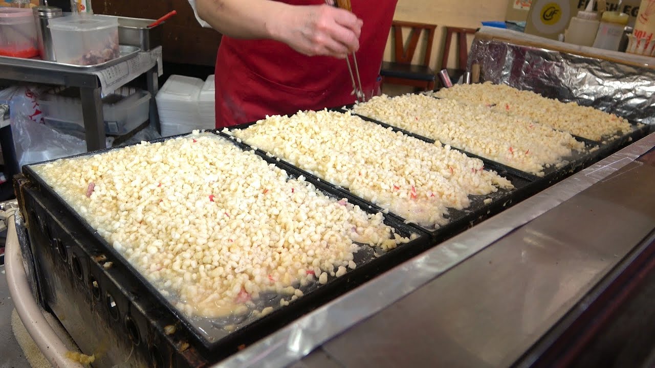 大阪のたこ焼き　プロが焼くたこ焼き(かごみ)　Delicious Takoyaki of Osaka Uehommachi　大阪上本町的美味章鱼烧烤