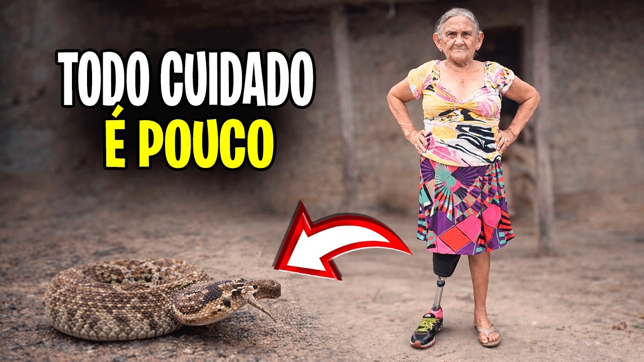 Urgente! Idosa pisa em cobra e perde a perna no interior do Ceará
