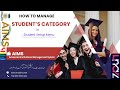 Adding Categories  Student Setup